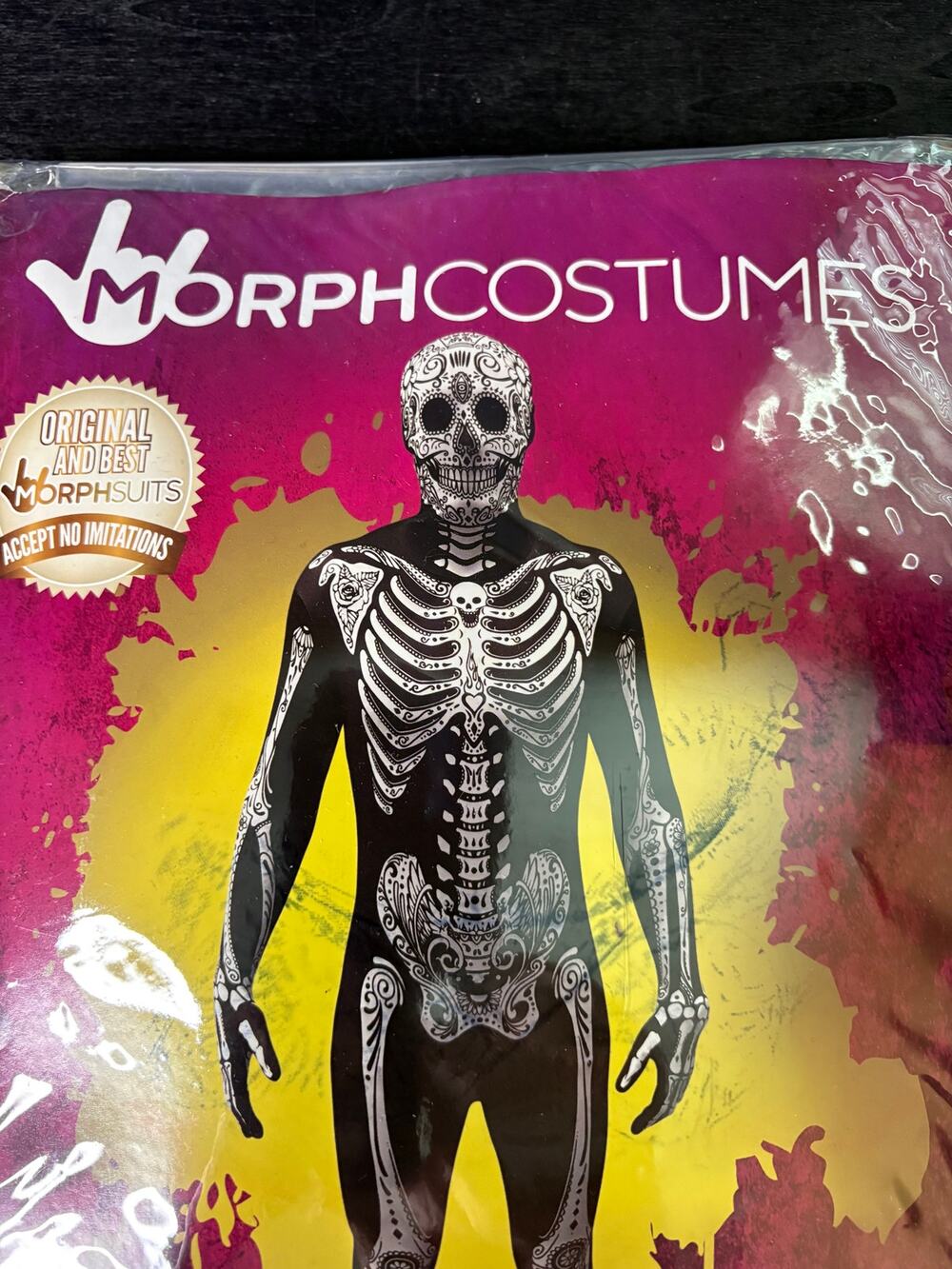 Morph Costumes Day of the Dead Full‑Body Morphsuit – Adult XL – New in Package